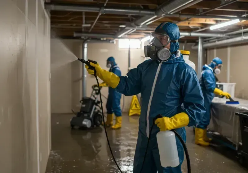 Basement Sanitization and Antimicrobial Treatment process in Franklinton, LA