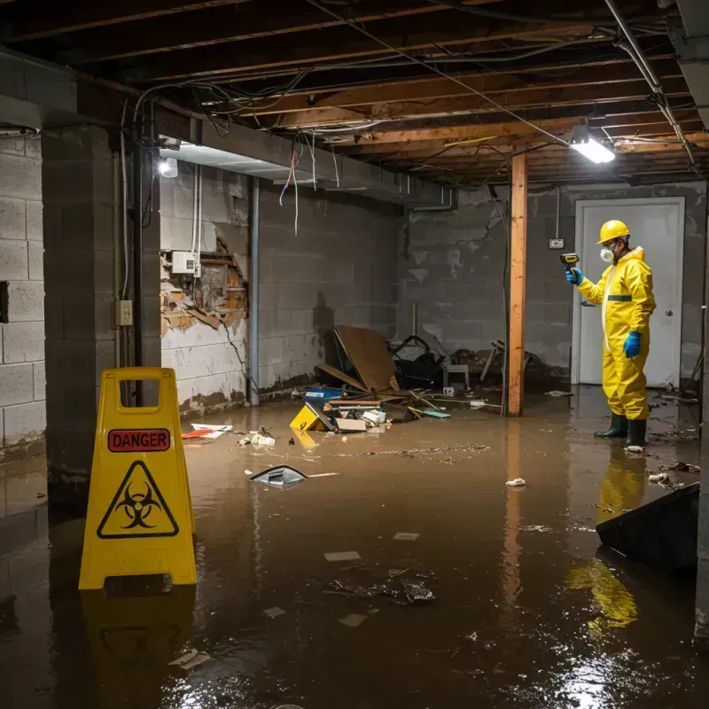 Flooded Basement Electrical Hazard in Franklinton, LA Property